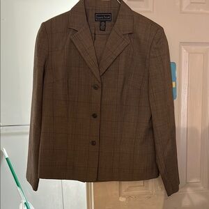 Laura Scott Brown Skirt Set